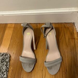 Zara sandals, beige/taupe suede, size 9, GUC